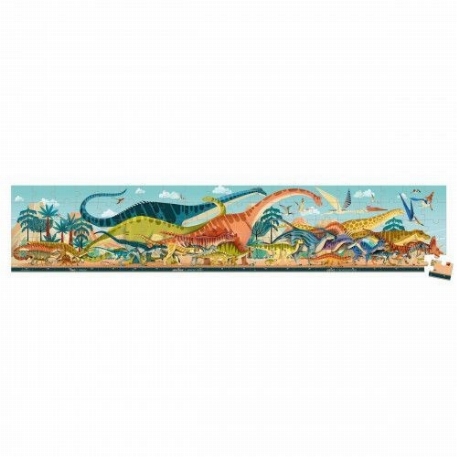 Casse-tête 100 mcx - Panoramique Dinosaures | Janod