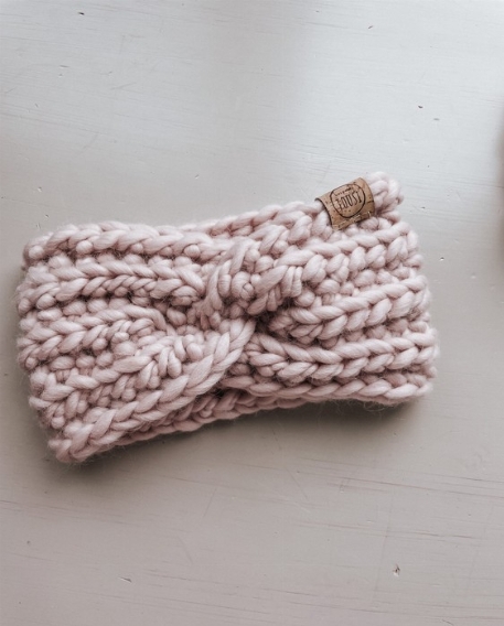 Bandeau de laine torsadé - Ballerine | Les Petits Tousi