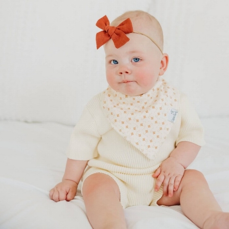 Bavoirs Bandanas - Eden | Copper Pearl