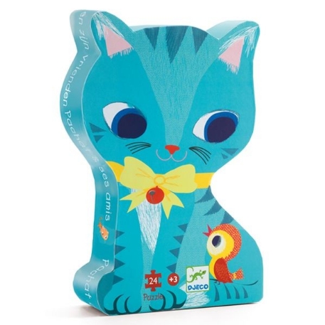 Puzzle silhouette - Pachat et ses amis - 24 pcs | Djeco