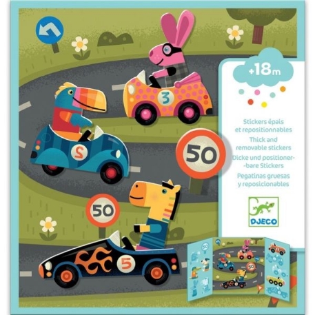 Stickers - Les voitures | Djeco