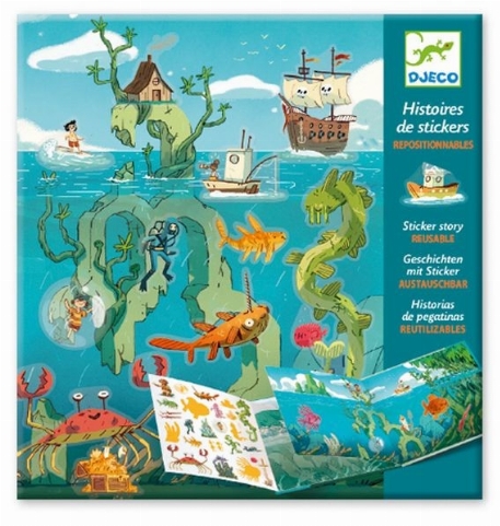 Histoires de stickers - Les aventures en mer | Djeco