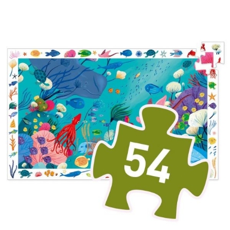 Puzzle observation - Aquatique - 54 pcs | Djeco