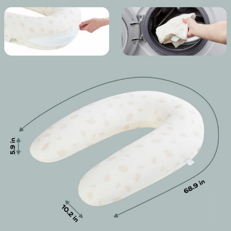 Oreiller de maternité et d'allaitement 2 en 1 B.Love  - Petal - Off White | Babymoov