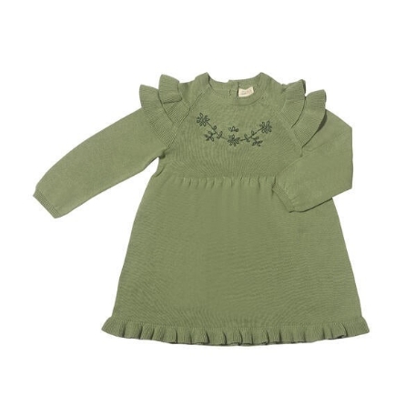 Robe Ysella - Vert Sauge | Ettie & H