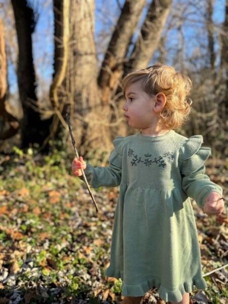 Robe Ysella - Vert Sauge | Ettie & H