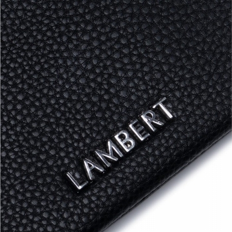 Le MILA - Protège carnet de santé en cuir vegan - Noir | Lambert