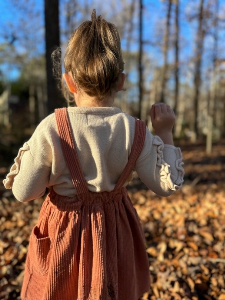Robe salopette Autumn - Dusty Peach | Vignette