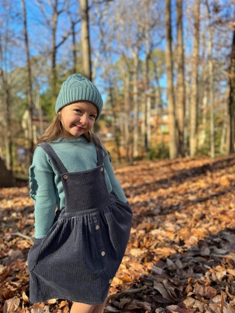 Robe salopette Autumn - Charcoal Blue| Vignette