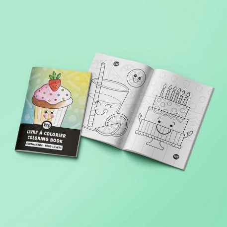 Mini livre à colorier - Gourmandise | PiCO