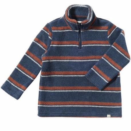 Veste zippée sherpa macchu - Bleu marine | Me & Henry