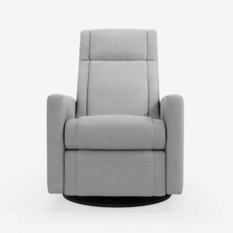 Fauteuil motorisé berçant pivotant et inclinable avec appui pied intégré Nelly - Como Dove Grey | Jaymar