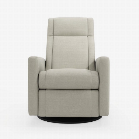 Fauteuil motorisé berçant pivotant et inclinable avec appui pied intégré Nelly - Como Sand | Jaymar