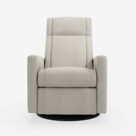 Fauteuil motorisé berçant pivotant et inclinable avec appui pied intégré Nelly - Nubia Ivory | Jaymar