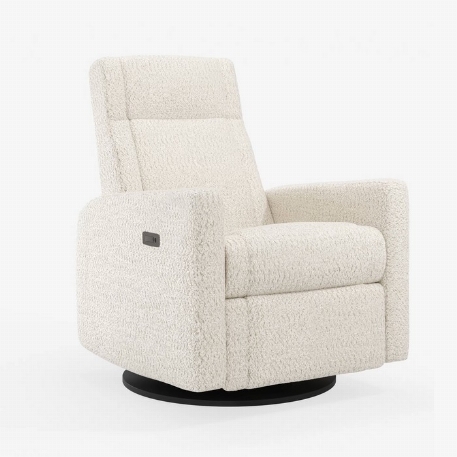 Fauteuil motorisé berçant pivotant et inclinable avec appui pied intégré Nelly - Puppy Pearl | Jaymar
