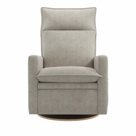 Fauteuil manuel rembourré berçant pivotant et inclinable avec coussins amovibles - Arya - Breather Driftwood | Jaymar