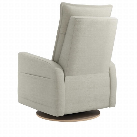 Fauteuil manuel rembourré berçant pivotant et inclinable avec coussins amovibles - Arya - Como Sand | Jaymar
