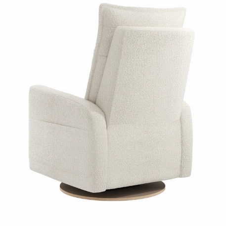 Fauteuil manuel rembourré berçant pivotant et inclinable avec coussins amovibles - Arya - Puppy Pearl | Jaymar