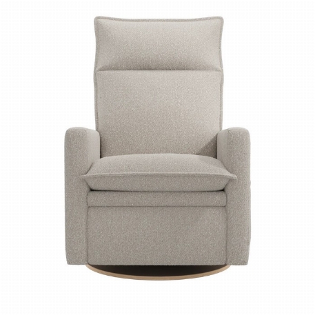 Fauteuil motorisé rembourré berçant pivotant et inclinable avec coussins amovibles Arya - Beyond Sheep Vanilla | Jaymar