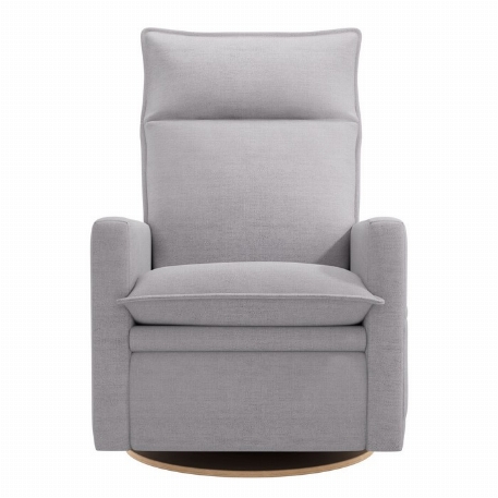 Fauteuil motorisé rembourré berçant pivotant et inclinable avec coussins amovibles Arya - Como Dove Grey | Jaymar