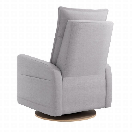 Fauteuil motorisé rembourré berçant pivotant et inclinable avec coussins amovibles Arya - Como Dove Grey | Jaymar