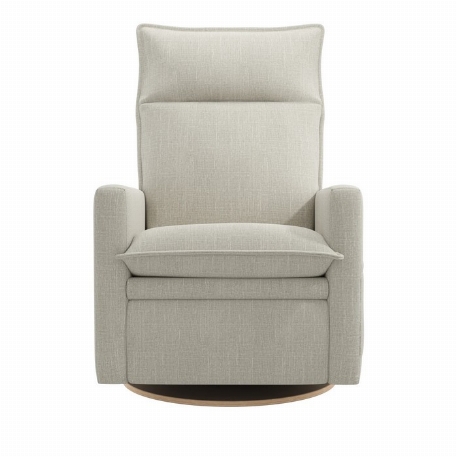 Fauteuil motorisé rembourré berçant pivotant et inclinable avec coussins amovibles Arya - Nubia Ivory | Jaymar