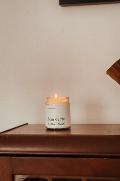 Chandelle - Fleur de riz musc blanc | Marée
