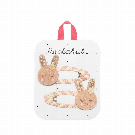 Barrettes Pqt 2 - Lapin rayé | Rockahula