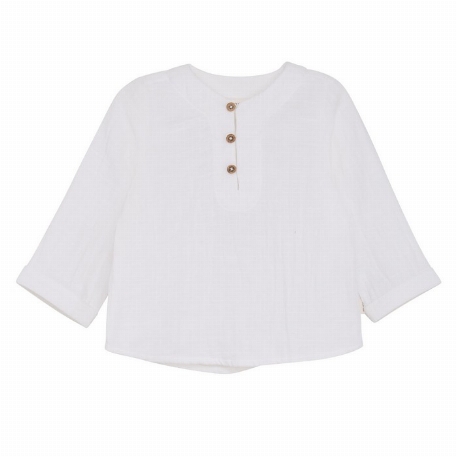 Chemise unie - Blanc | Minymo