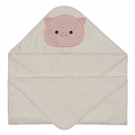 Serviette à capuchon - Cochon | Perlimpinpin