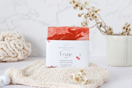 Savon en barre - Cerise | Savonnerie Poussière D'Étoile