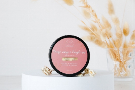 Masque visage à l'argile rose | Savonnerie Poussière d'Étoile