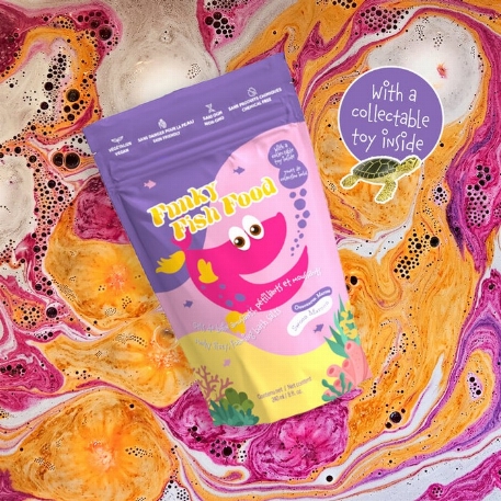 Sels de bain - Funky Fish Food - Ouaouaron Marron | Loot Toy