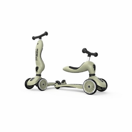 Trotinette 2 en 1 - Highwaykick 1 - Olive | Scoot & Ride