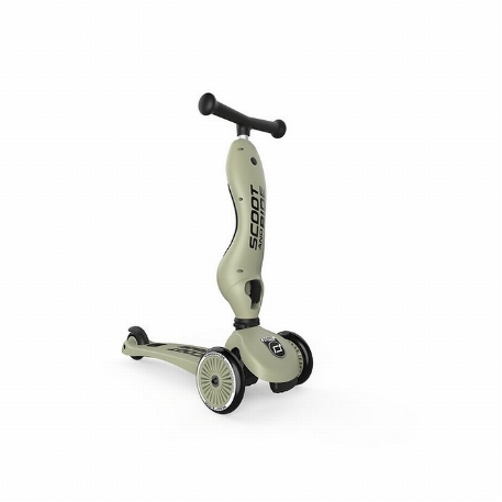 Trotinette 2 en 1 - Highwaykick 1 - Olive | Scoot & Ride