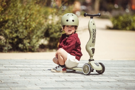 Trotinette 2 en 1 - Highwaykick 1 - Olive | Scoot & Ride