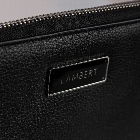 Le INES - Étui à passeport familial - Noir | Lambert