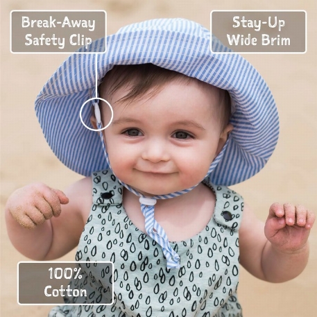 Chapeau en coton UV - Light Blue  | Jan & Jul