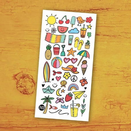 Tatouages temporaires - Doodles d'été | PiCO