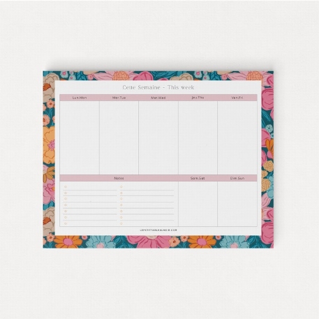 Planificateur de semaine - Bloom | Le Petit Tableau Noir