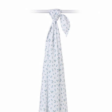 Couverture en mousseline - Bleuets | Lulujo