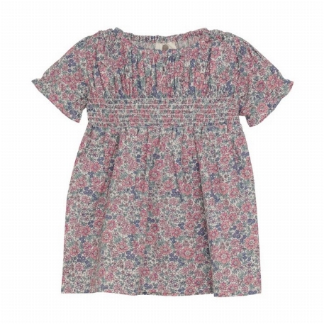 Robe manches courtes - Fleurs | EN FANT