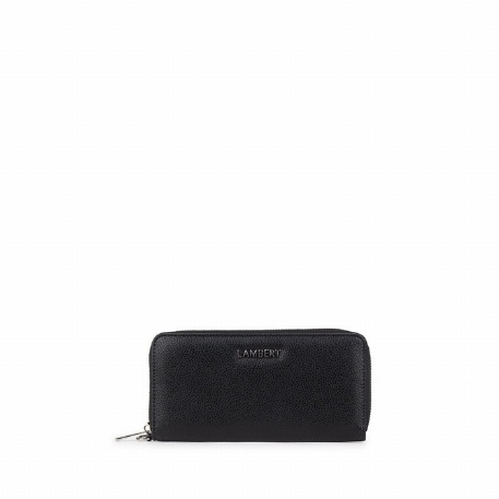 Le MINA - Portefeuille en cuir vegan noir