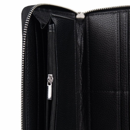 Le MINA - Portefeuille en cuir vegan noir