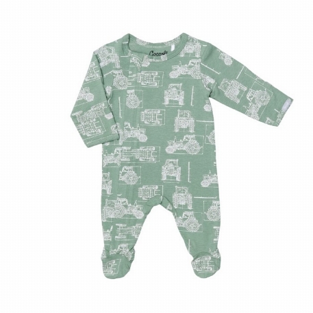 Pyjama en modal - Tracteur Vert | Coccoli