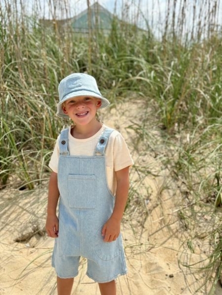 Salopette Galleon - Stonewash Denim | Me & Henry 4-5 ans