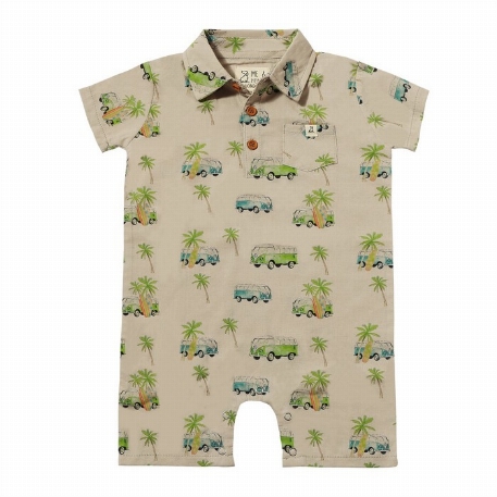 Romper Molokai - Grey Campervan | Me & Henry