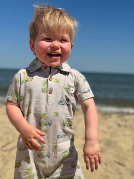 Romper Molokai - Grey Campervan | Me & Henry
