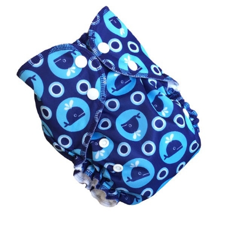 Couche à poche motif - Whales | AMP