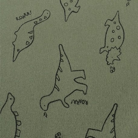 Piqué en flanelle - Dinos | Perlimpinpin